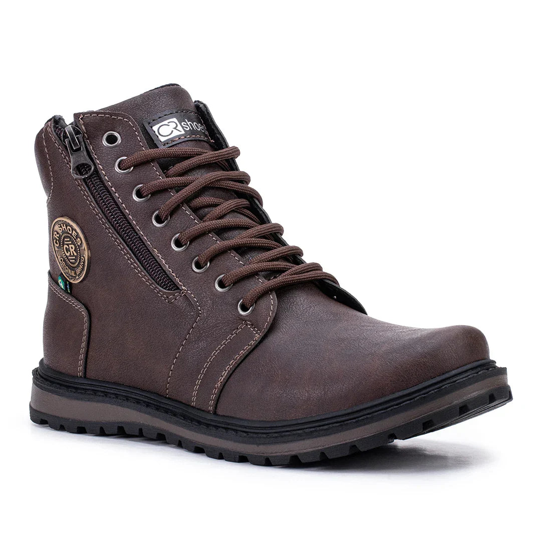 Bota Coturno Masculino Com Ziper Modelo Novo - (Promoção de Inverno 2025)
