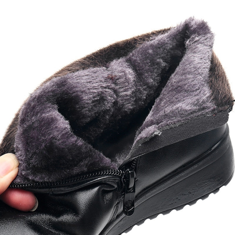 Bota Couro de Inverno Peluciado - Hellena - (Promoção de Inverno 2025)