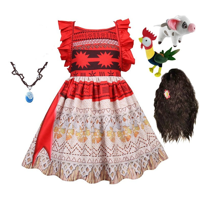 Vestido Moana - Magia do Mar