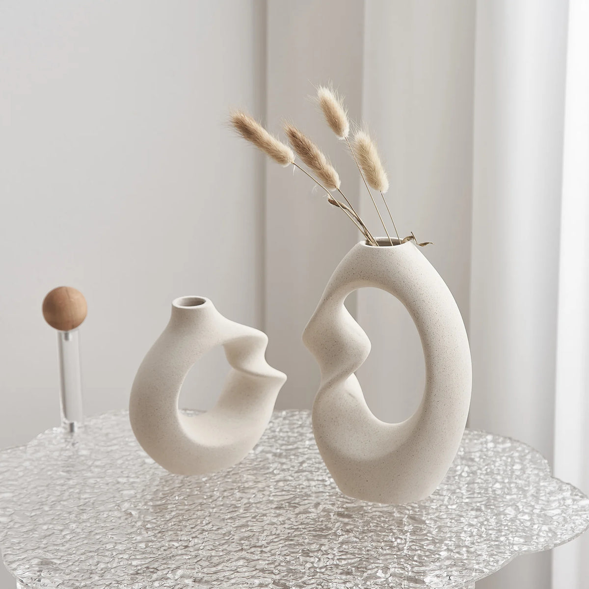 Vaso de Flores Irregular Abstrato Moderno