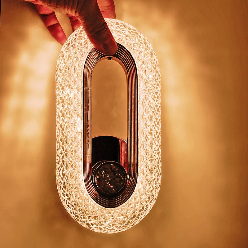 Arandela Cristal Luminária Parede