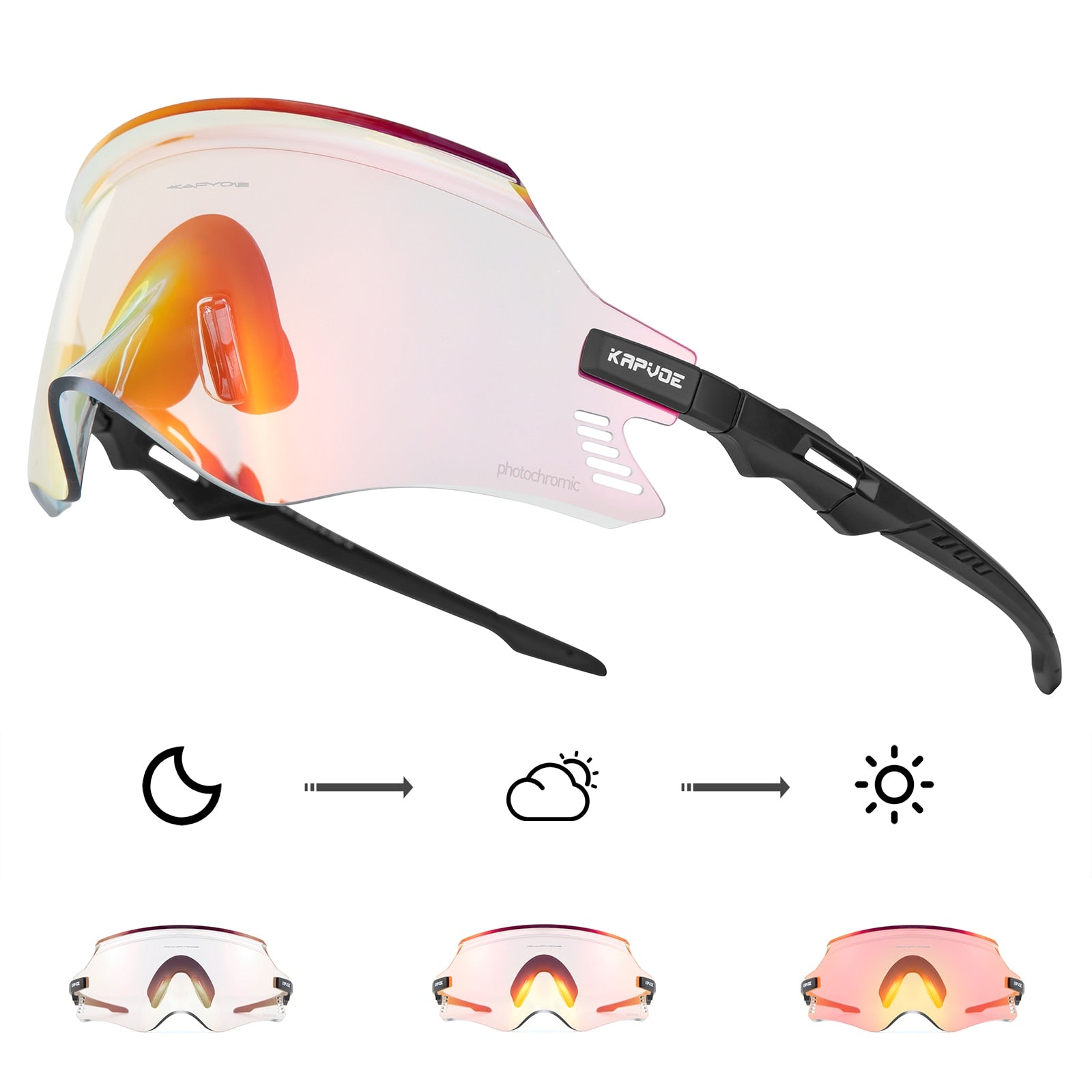 Oculos Ciclismo Com Lente Fotocromática