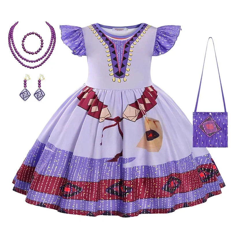 Vestido Princesa Asha Verão - Wish