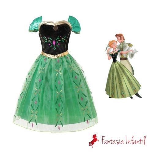 Anna Frozen Luxo - Fantasia Infantil - Princesas
