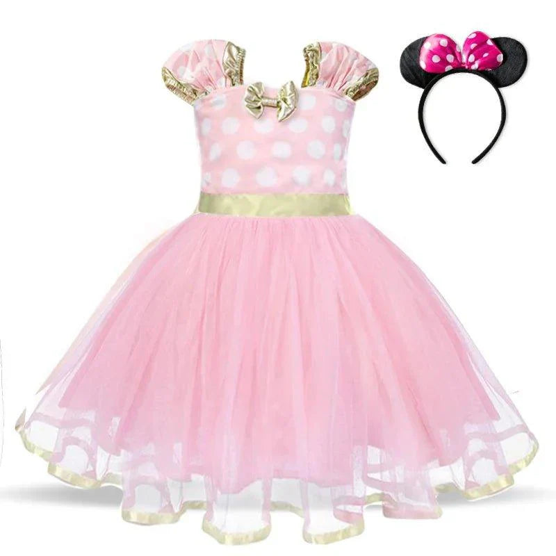 Vestido Minnie - Fantasia Infantil - Disney