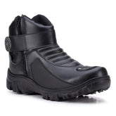 Bota Masculina Biker Militar Monocromática com Zíper Lateral - (Promoção de Inverno 2025)