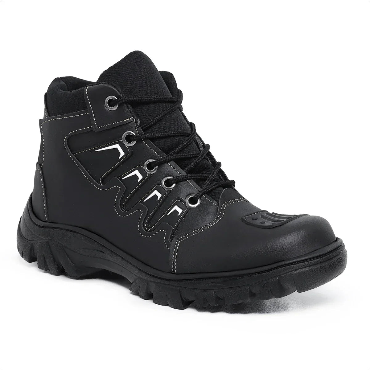 Bota Coturno Masculino Motociclista Militar Cano Médio Tático - (Promoção de Inverno 2025)