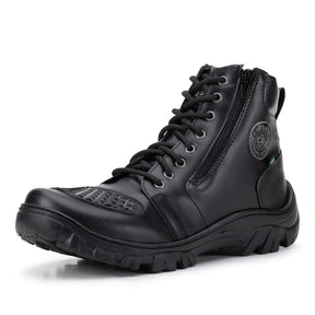 Bota Masculina Militar Biker com Zíper Lateral - (Promoção de Inverno 2025)