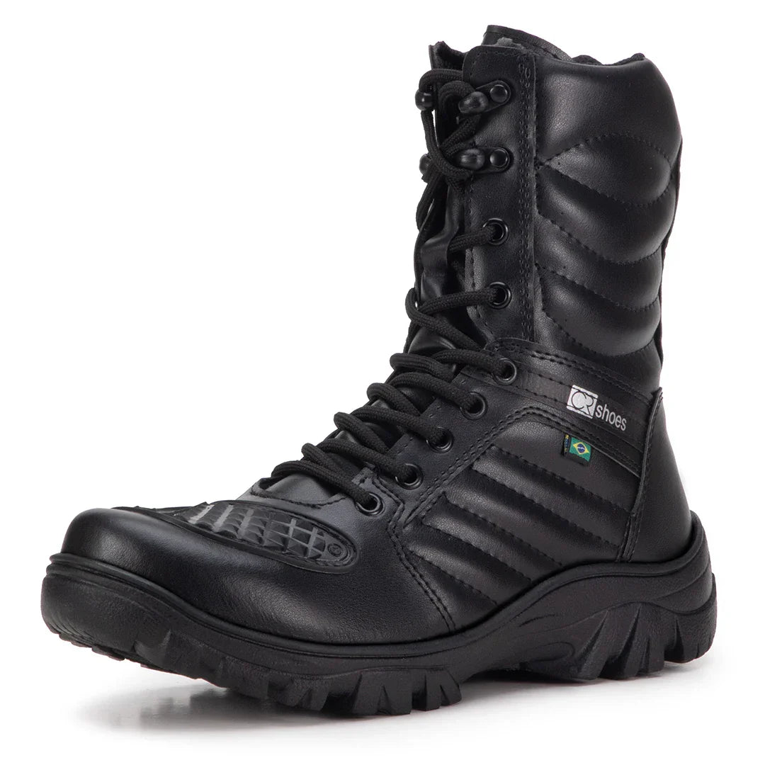 Bota Masculina Militar com Palmilha em Gel - (Promoção de Inverno 2025)