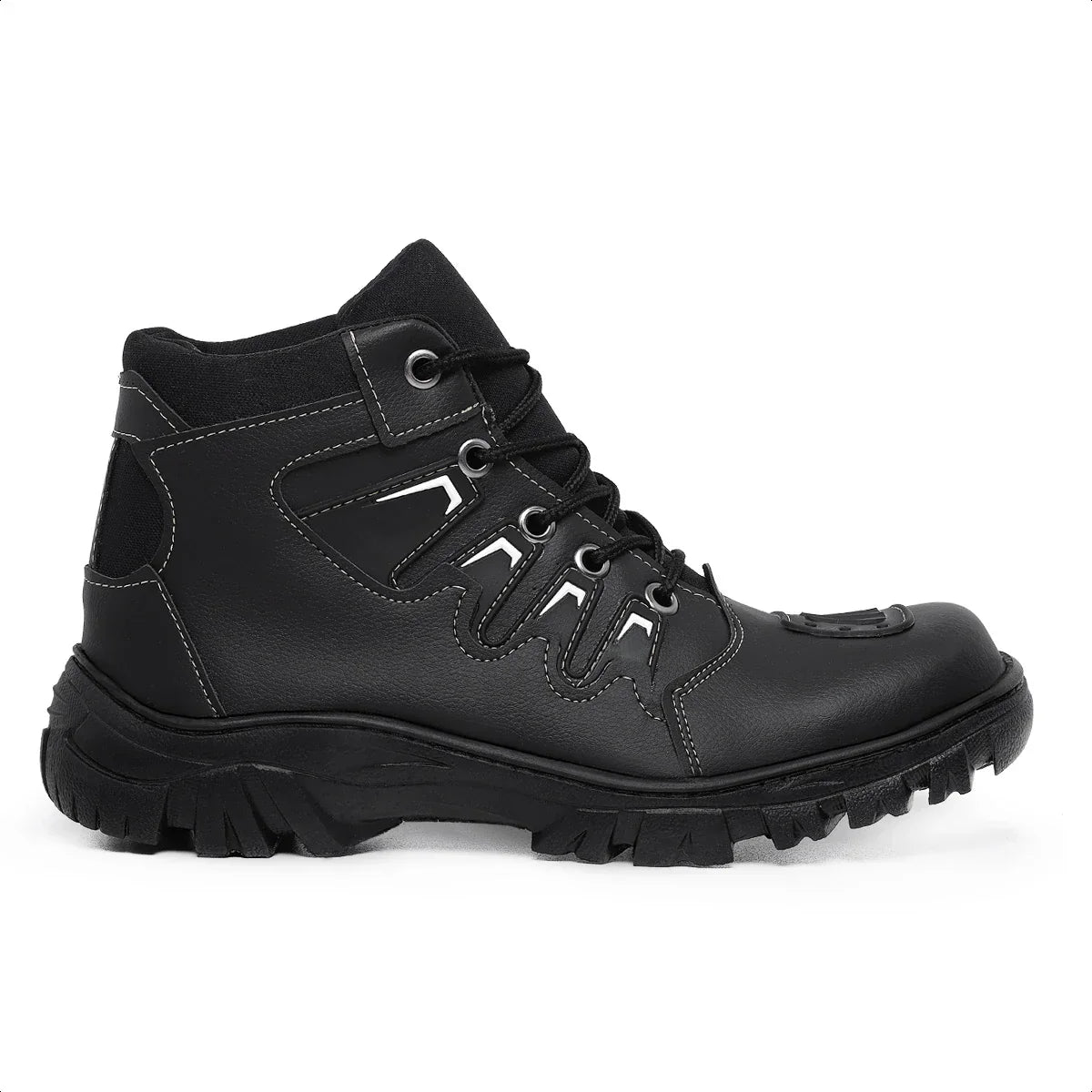 Bota Coturno Masculino Motociclista Militar Cano Médio Tático - (Promoção de Inverno 2025)