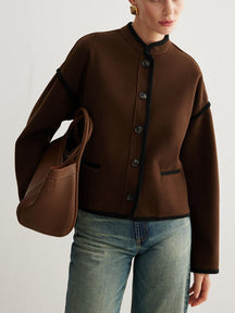 Jaqueta Minimalista de Tweed