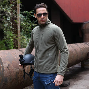Jaqueta Masculina Militar Leve com Forro Fleece - (Promoção de Inverno 2025)