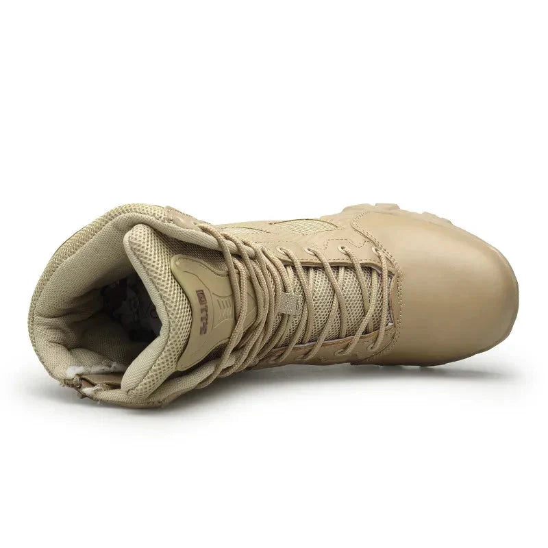 Bota Masculina Tática de Cano Curto para Trilhas Impermeável Resistente ao Desgaste – (Promoção de Inverno 2025)