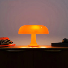 Luminária de Mesa Led Cogumelo Laranja