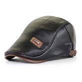 Boina Masculina em Couro Italian