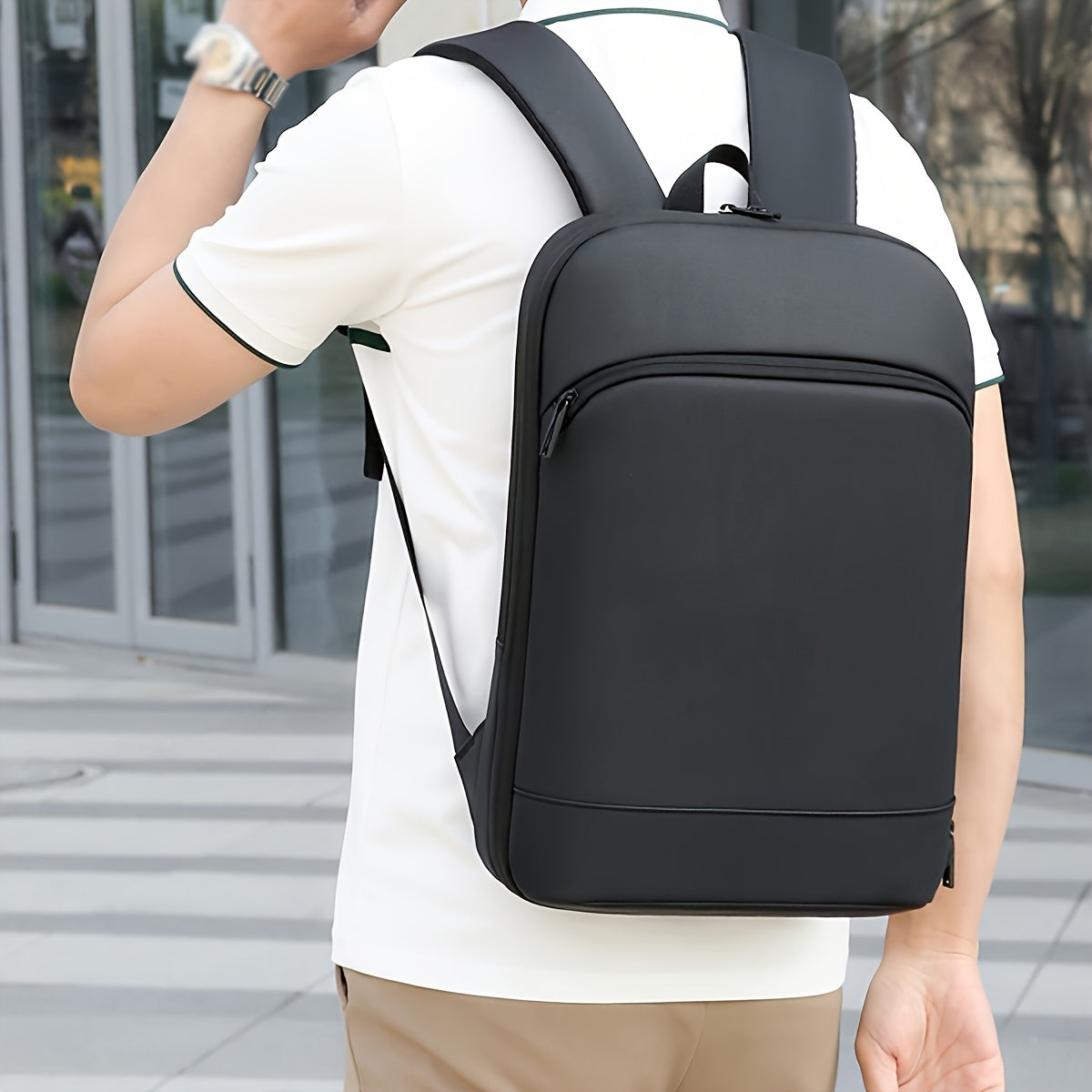 Mochila Executiva Expansível para Notebook 15,6” com Alça de Carrinho