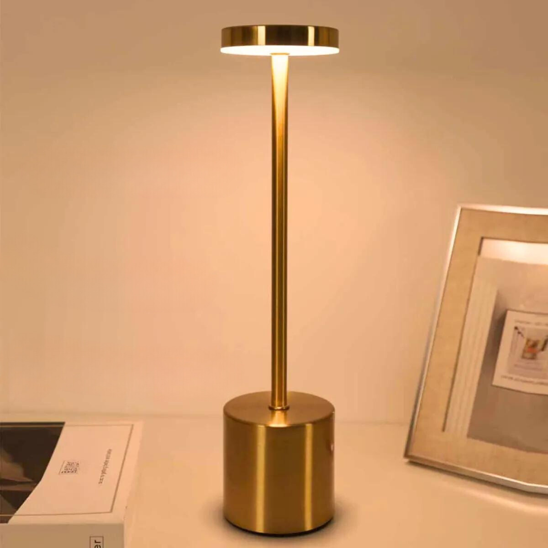 Luminária de Mesa LED Recarregável com Touch