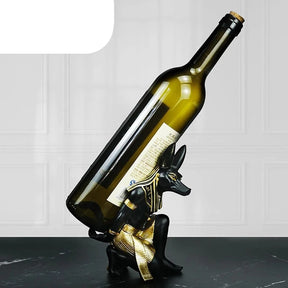 Suporte Para Vinho Estatueta Egípcia