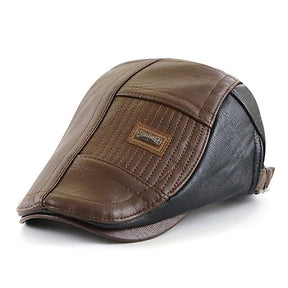 Boina Masculina Italiana em Couro