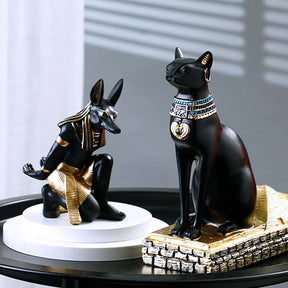 Suporte Para Vinho Estatueta Egípcia