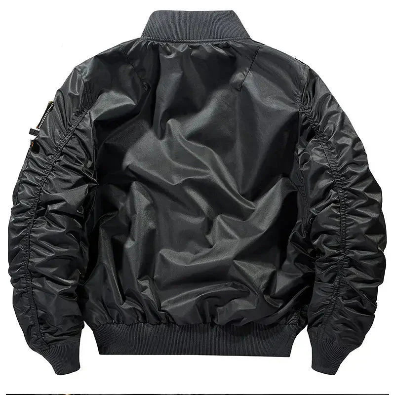 Jaqueta Masculina Bomber Estilo Retrô Oversized Design Curto – (Promoção de Inverno 2025)
