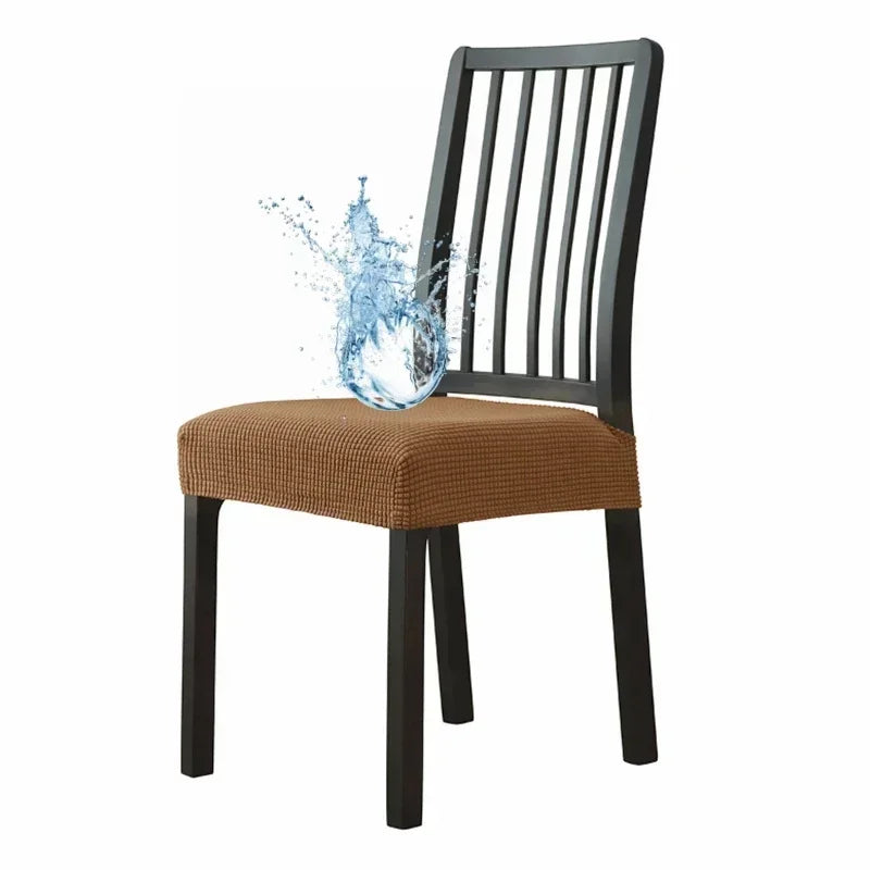 Capa para cadeira em tecido elástico jacquard impermeável