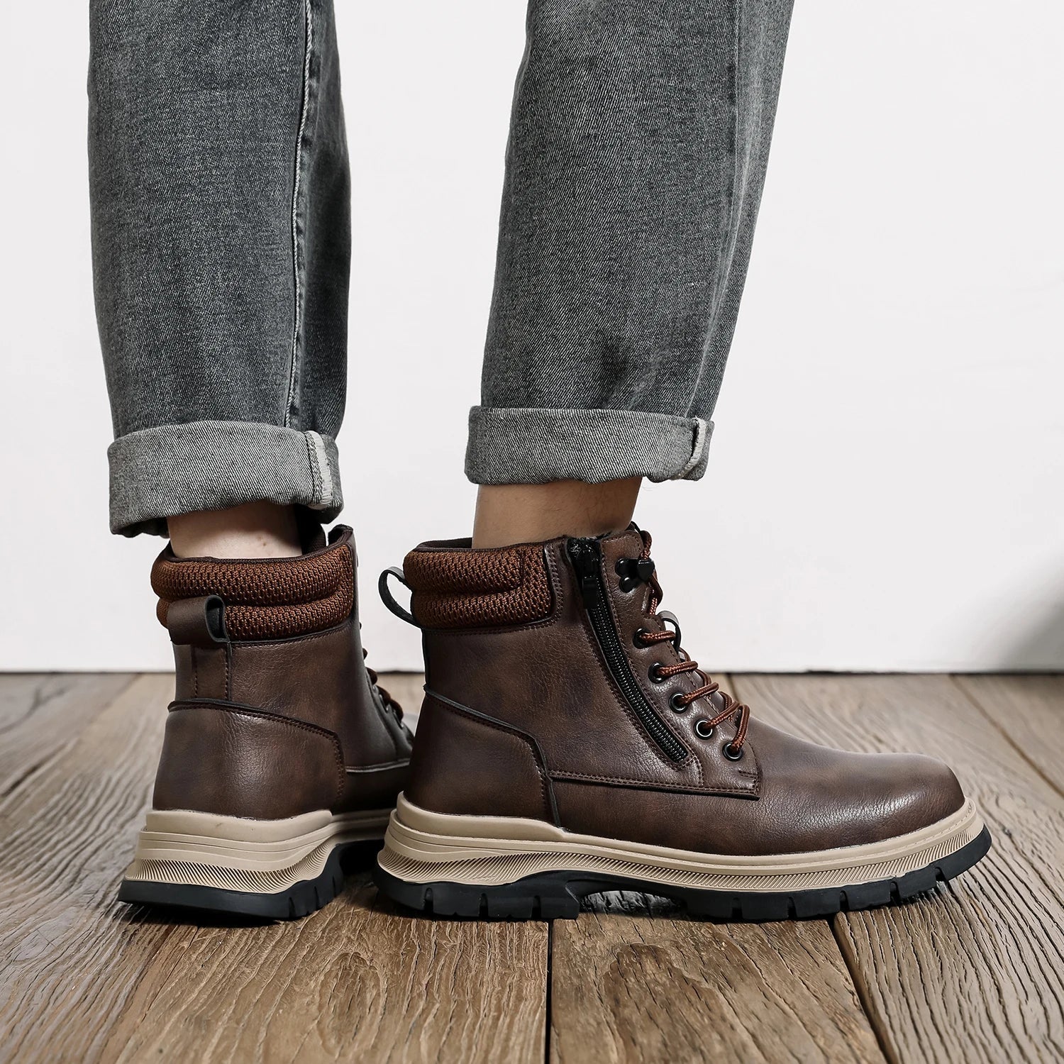 Bota Masculina Para Inverno Solado Antiderrapante - (Promoção de Inverno 2025)