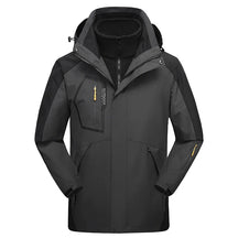 Jaqueta Masculina 3 em 1 com Forro Fleece Impermeável Corta-Vento – (Promoção de Inverno 2025)