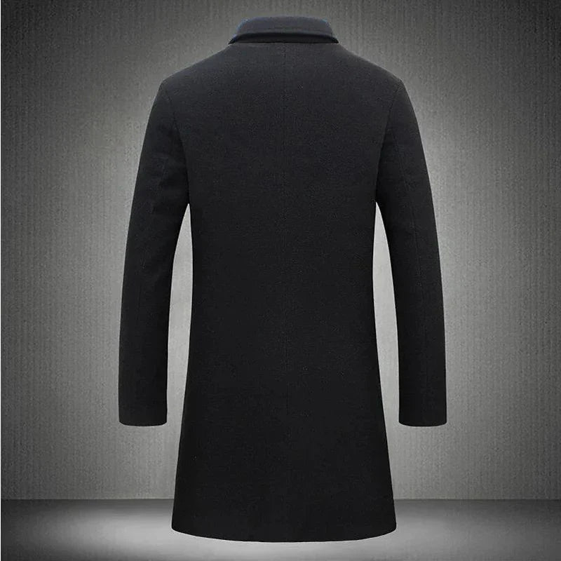 Jaqueta Longa Masculina de Inverno Lã Premium - (Promoção de Inverno 2025
