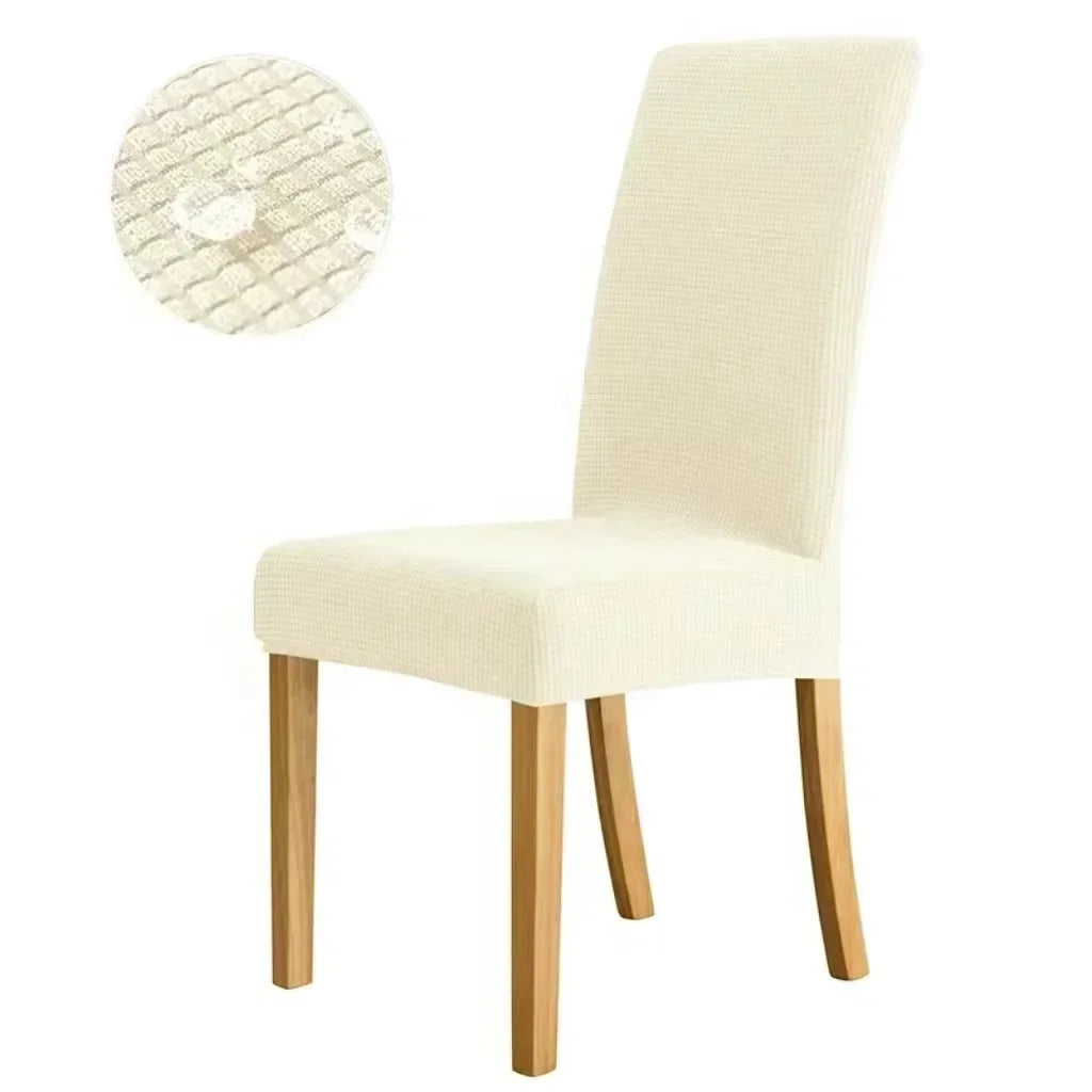 Capa para cadeira em tecido elástico jacquard impermeável