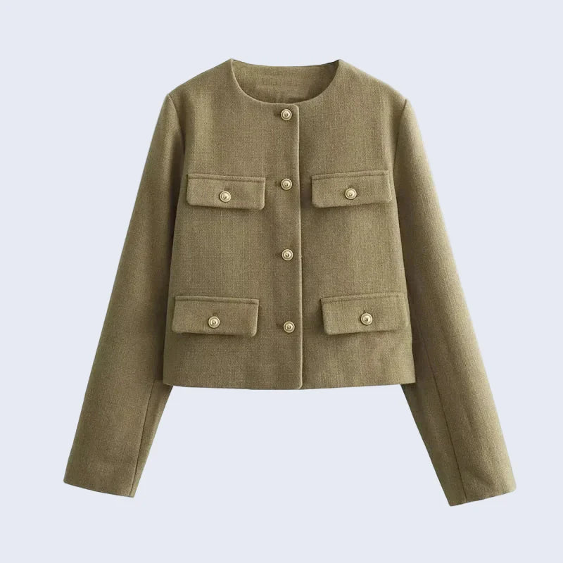Casaco Casual Tweed