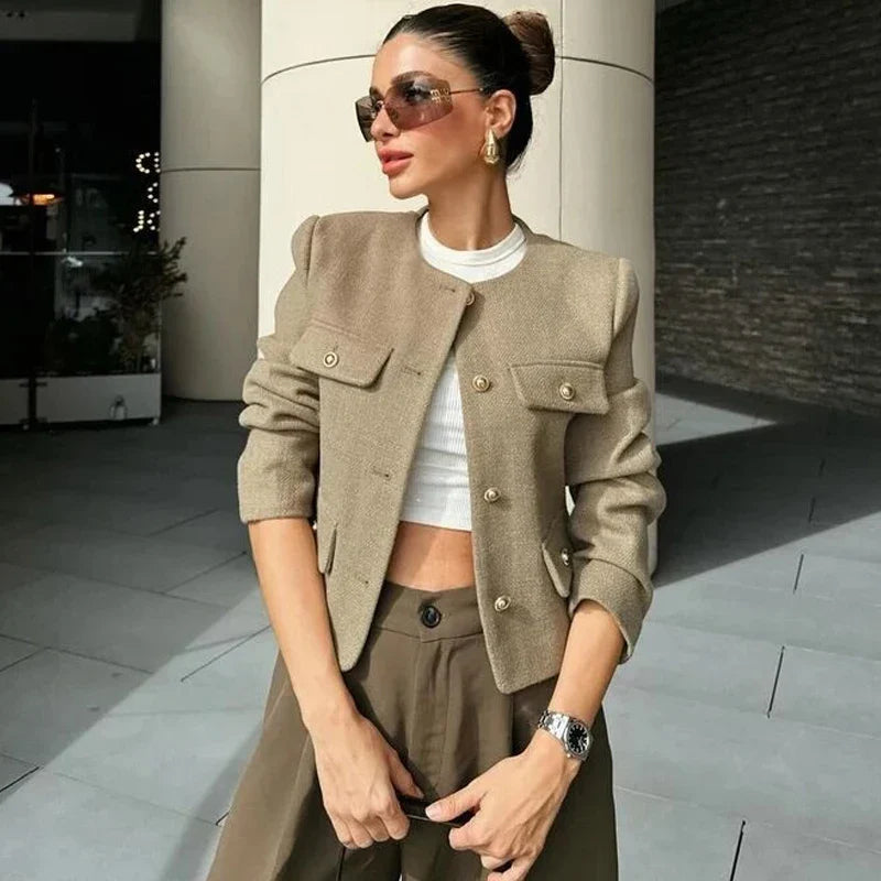 Casaco Casual Tweed