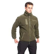 Jaqueta Masculina Tática com Forro Fleece e Zíper Frontal - (Promoção de Inverno 2025)