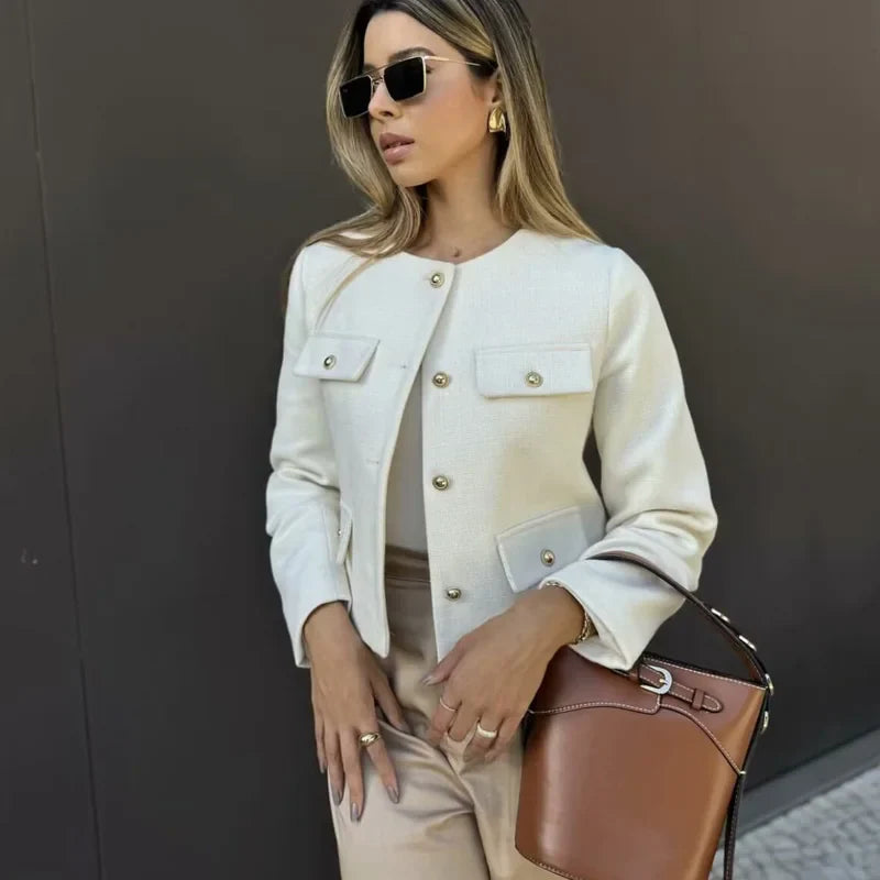 Casaco Casual Tweed