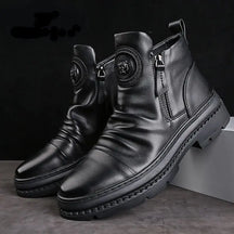 Bota Masculina Cano Alto com Zíper Lateral - (Promoção de Inverno 2025)