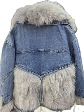 Casaco Feminino Jeans Para Inverno Peluciado Confortável – (Promoção de Inverno 2025)