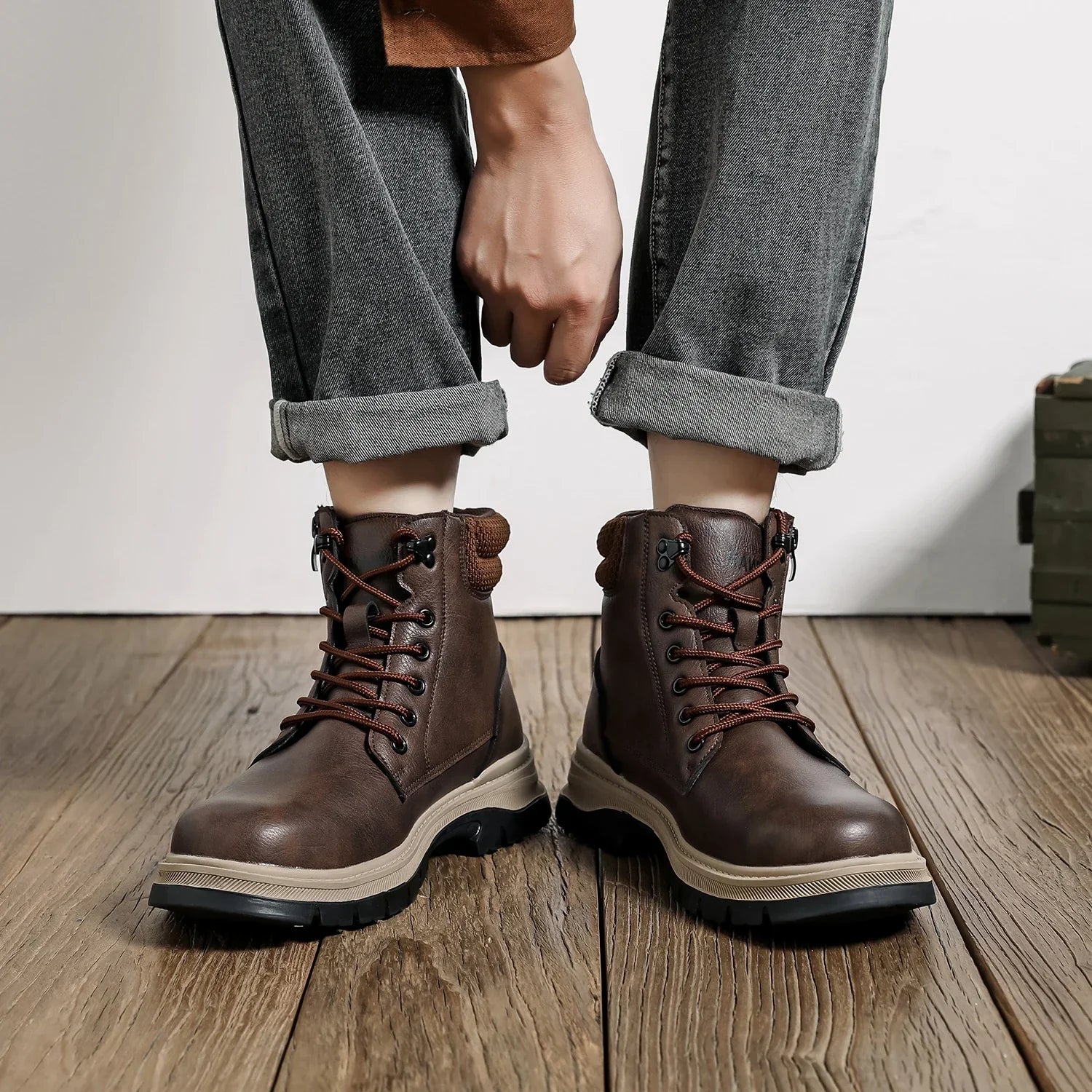 Bota Masculina Para Inverno Solado Antiderrapante - (Promoção de Inverno 2025)
