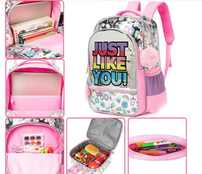 Kit Mochila Lancheira Estojo Escolar Infantil