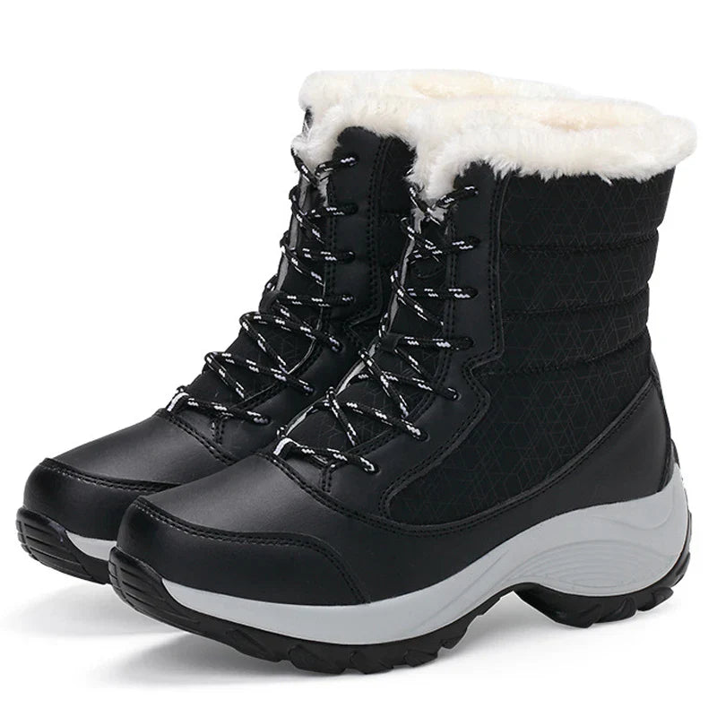 Bota Feminina com Plataforma Impermeável Antiderrapante - (Promoção de Inverno 2025)