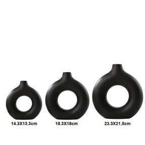 Vaso Boho Circular Oco Estilo Nórdico