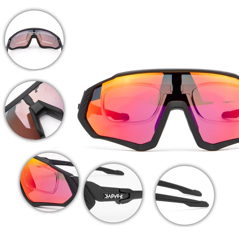 Óculos de Sol Polarizado de Ciclismo Esportivo Unissex