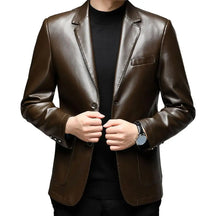 Jaqueta Masculina Gola Lapela Estilo Casual Elegante – (Promoção de Inverno 2025)