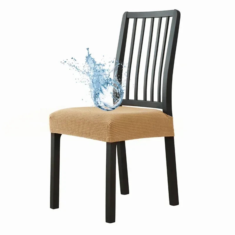 Capa para cadeira em tecido elástico jacquard impermeável