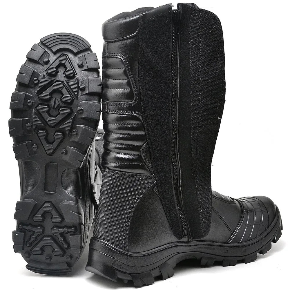 Bota Masculina Biker com Proteção Estilo Tornado - (Promoção de Inverno 2025)