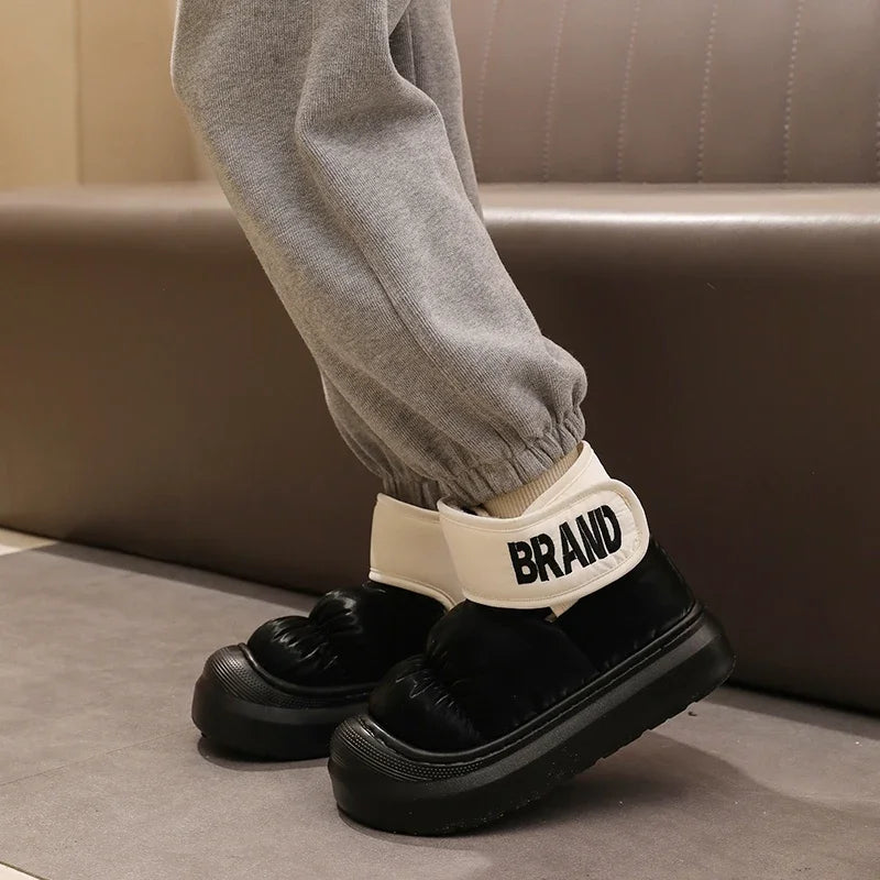Bota Feminina Para Inverno Impermeável Cano Curto com Forro de Algodão