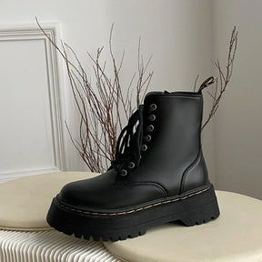 Bota Coturno de Couro Feminina Trend - LP MINDSET