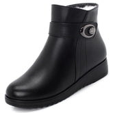 Bota Couro Pelúcida Inverno - Anabela - (Promoção de Inverno 2025)
