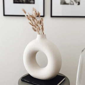 Vaso Boho Circular Oco Estilo Nórdico