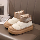 Bota Feminina Para Inverno Impermeável Cano Curto com Forro de Algodão