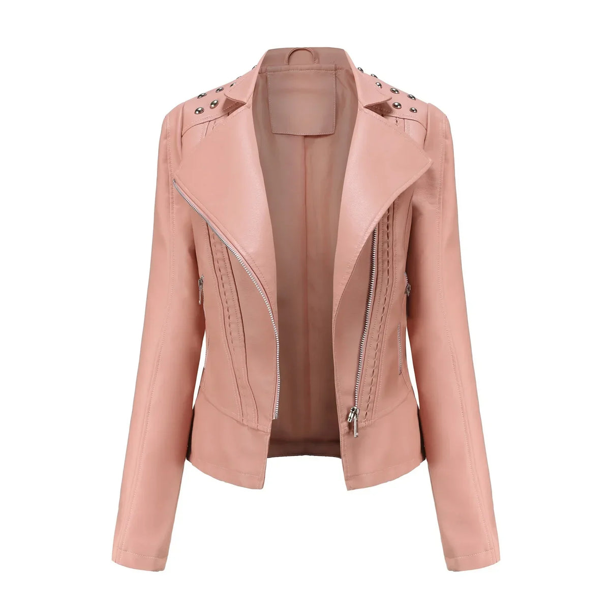 Jaqueta Feminina Fashion Style Estilo Biker com Zíper - (Promoção de Inverno 2025)